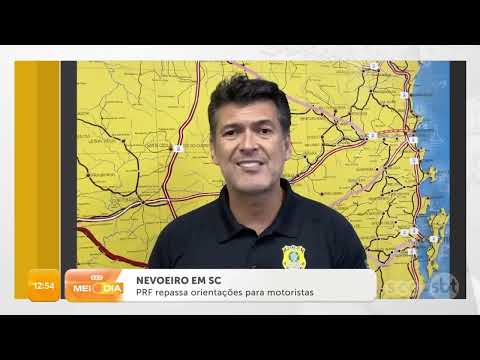 PRF repassa orientações para motoristas por conta do nevoeiro | Trânsito | SCC Meio-Dia