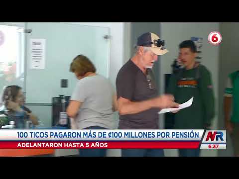 100 personas pagaron millonaria cantidad a la CCSS para pensionarse antes de los 57 años