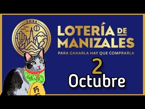 Resultado LOTERIA DE MANIZALES Miercoles 2 de Octubre de 2024