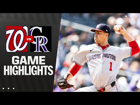 Nationals vs. Rockies Game Highlights (4/19/25) | MLB Highlights