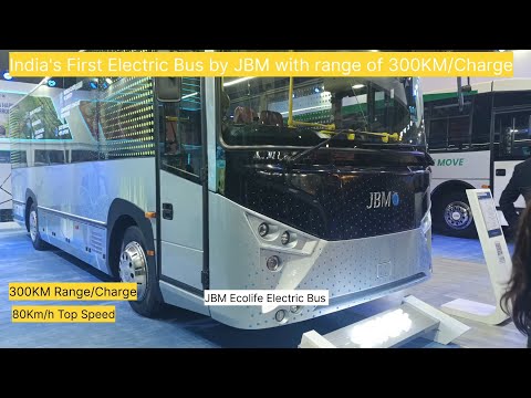 India's First Electric Bus by JBM With Range of 300Km/Charge #electricvehicle #ebus #ev #evindia