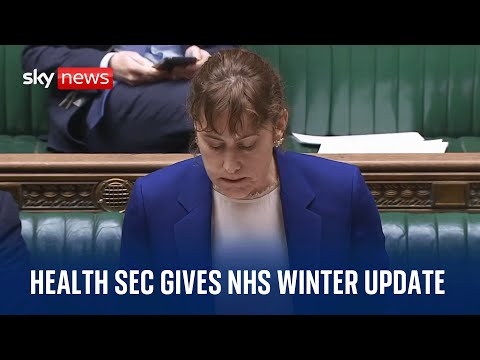 Watch live: Health Secretary Victoria Atkins provides 2024 NHS winter update