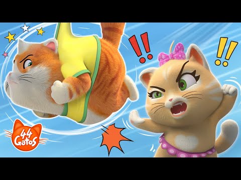 44 Gatos | ¡Ataque de trasero volador! 🍑🐾 ¡Y todos los retos más divertidos de los Buffycats!