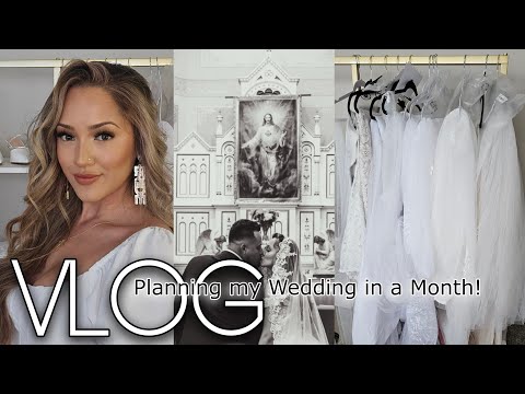 Last Minute Wedding: Yes to the Dress, Food Tasting, Marriage License + Work Stress | VLOG