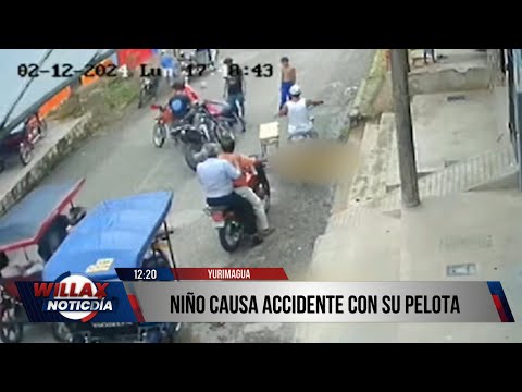 Willax Noticias Edición Mediodía - FEB 15 - 2/3 - NIÑO CAUSA ACCIDENTE CON SU PELOTA | Willax
