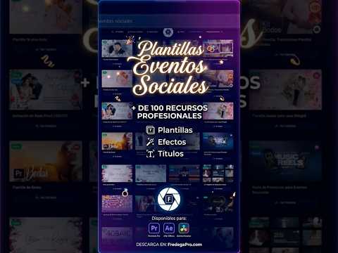 ​¡ Cientos de Plantillas para EVENTOS SOCIALES! 💍#premierepro #davinciresolve #aftereffects