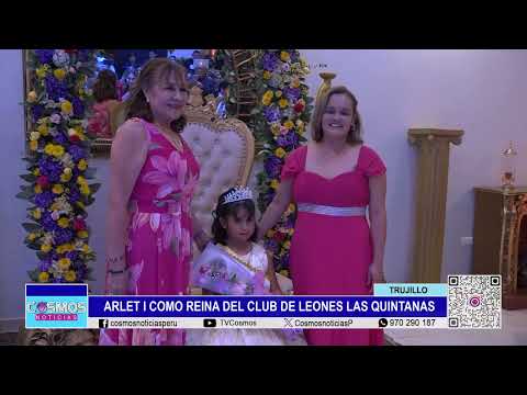 Trujillo: Arlet I como reina del Club de Leones Las Quintanas