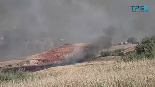 Firefighters Respond to Wildfire in Jordan Valley