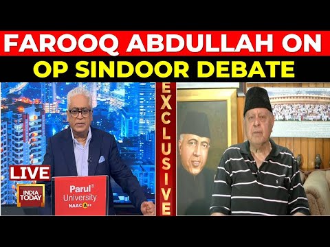 Farooq Abdullah Exclusive LIVE | Will Op Sindoor Deter Terrorism? | Farooq Abdullah Slams Modi Govt