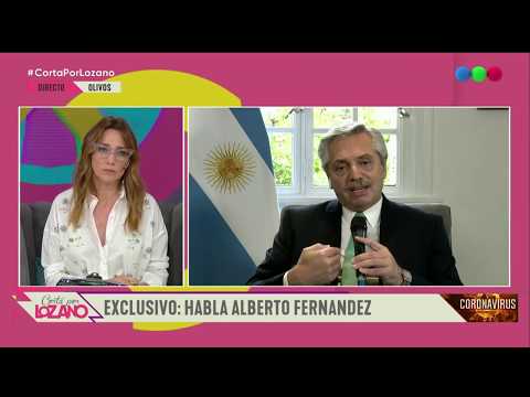Alberto Fernández habla sobre el acatamiento de la cuarentena- Cortá Por Lozano 2020