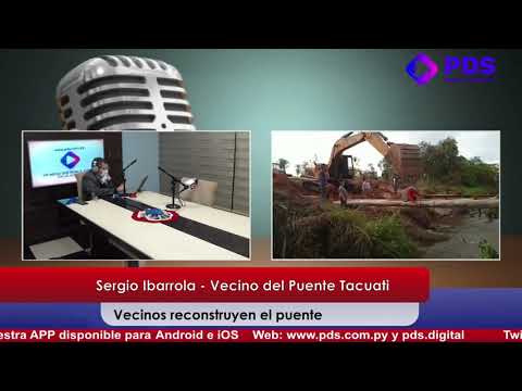 Entrevista - Sergio Ibarrola - Vecino del Puente Tacuati - Vecinos reconstruyen el puente