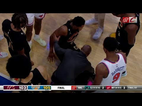Donovan Mitchell goes down with apparent leg injury vs. Knicks | NBA on ESPN
