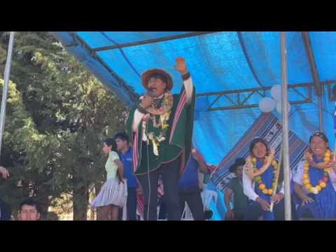 Evo Morales participa del Ampliado Municipal de Pocona