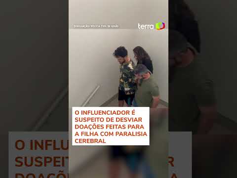 Influenciador suspeito de desviar doações feitas para filha é preso em GO #shorts