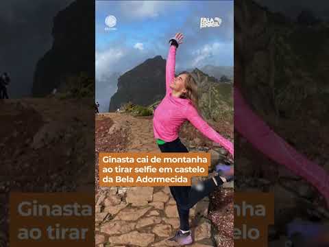 Ginasta cai de montanha ao tirar selfie em castelo da Bela Adormecida #shorts