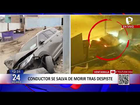 VIVO - Ventanilla: conductor se salva de morir tras despiste