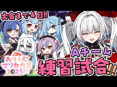 【 #ありうむマリカ大会2025 】本番まであと4日!! チーム戦 練習試合!! Aチームのみんなとれんしうだ~!!【セレナーデ・オックスブラッド/Varium】