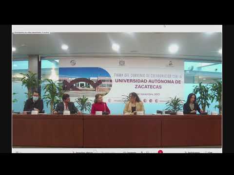 Firma de convenio de colaboración con la Universidad Autónoma de Zacatecas