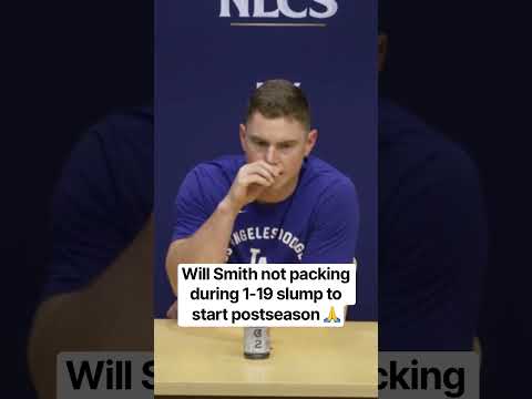 Will Smith explains why he’s not panicking during 1-19 to start Dodgers postseason 🙏
