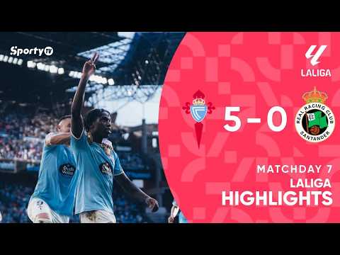 Celta de Vigo 5-0 Racing de Santander | 26/27 | LaLiga - Game highlights | SportyTV