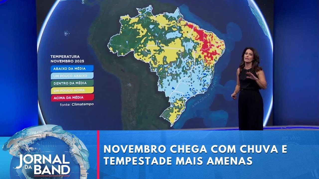 Novembro chega com chuva e tempestade mais amenas