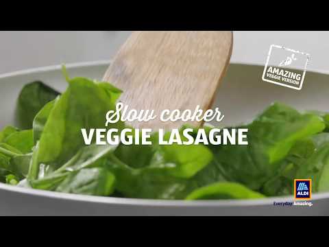 Introducing Aldi's Slow Cooker Veggie Lasagne