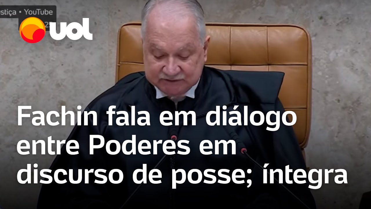 Fachin cita confiança em Poderes em discurso de posse Jamais deixaremos de dialogar íntegra