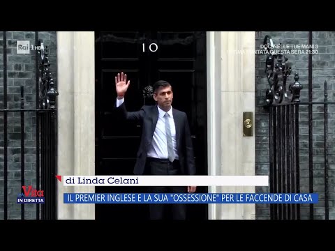 Il premier inglese e l'ossessione per le faccende di casa - La Vita in Diretta 07/03/2024