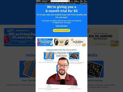 Get Amazon Prime for free
