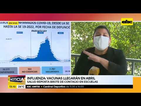 INFLUENZA: Vacunas llegarán en Abril