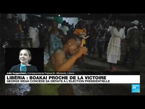 Scènes de joie au Liberia pour célébrer la victoire de Joseph Boakai • FRANCE 24
