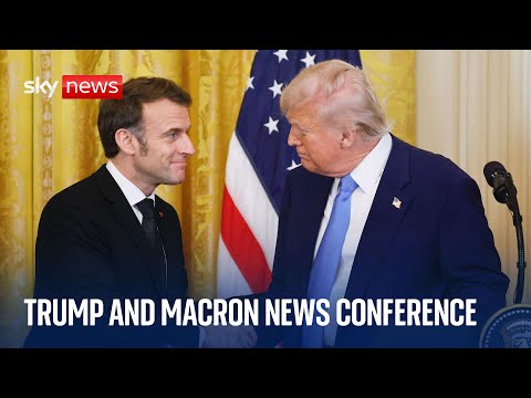 Donald Trump and Emmanuel Macron hold joint news conference