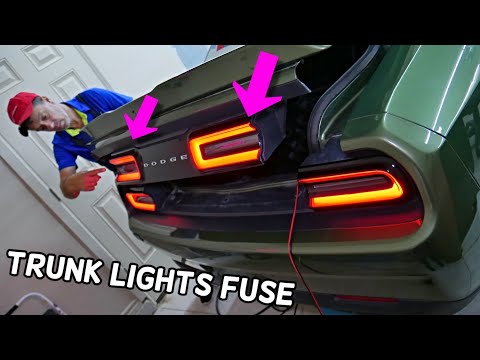 DODGE CHALLENGER TRUNK TAIL LIGHT FUSE LOCATION REPLACEMENT, INNER TAIL LIGHT FUSE