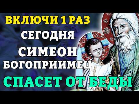16 февраля ВКЛЮЧИ 1 РАЗ! СИМЕОН БОГОПРИИМЕЦ СПАСЕТ ОТ БЕДЫ! Молитва Симеону Богоприимцу. Православие