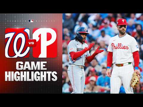 워싱턴 내셔널스 vs 필라델피아 필리스 경기 하이라이트 (3/30/26)