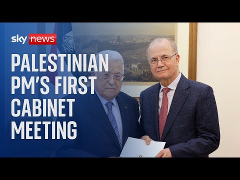 New Palestinian PM Mohammad Mustafa holds first cabinet meeting