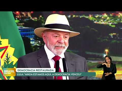 Cerimônia marca atos golpistas do 8 de janeiro e governo comemora vitória da democracia