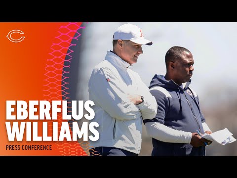 Eberflus, Williams preview the start of Rookie Minicamp | Chicago Bears video clip