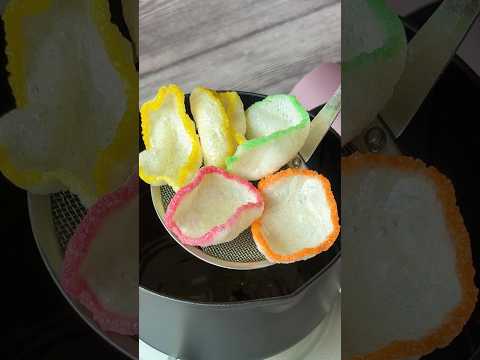 揚げるだけで激変！サックサクのアジアンおつまみクルプック（タピオカせんべい） / Kerupuk (Tapioka Crackers)