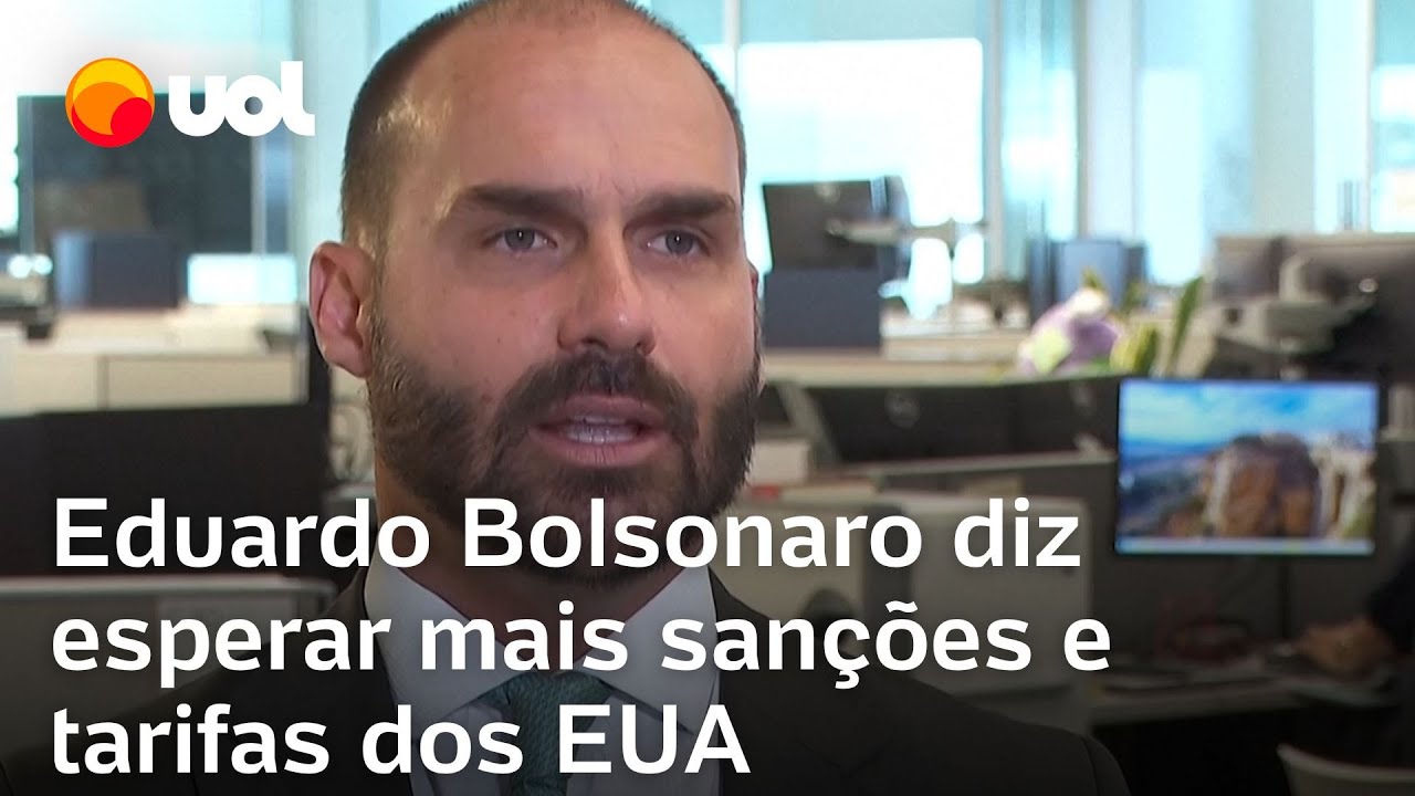 Eduardo Bolsonaro diz esperar mais sanções e tarifas dos EUA contra o Brasil