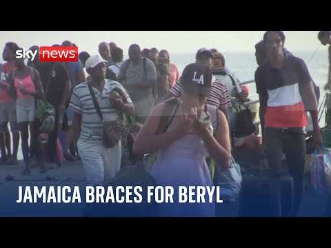 Jamaica braces as deadly Hurricane Beryl heads towards Caribbean country