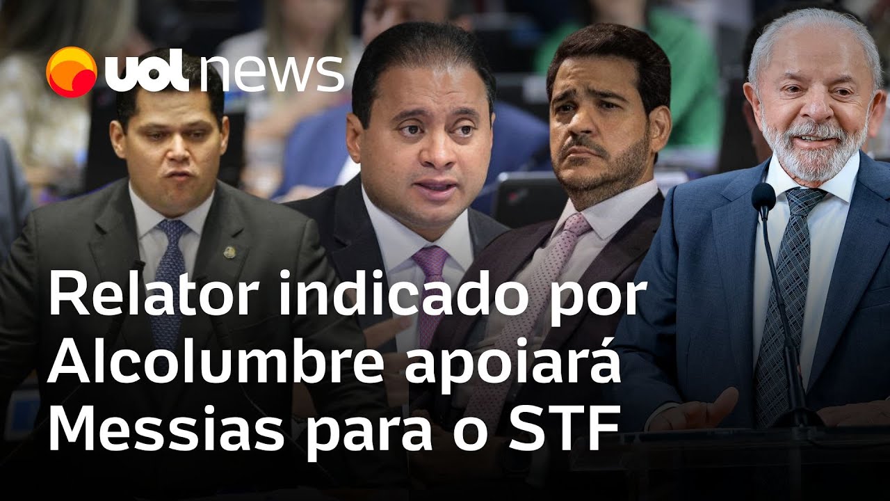 Relator indicado por Alcolumbre dará parecer favorável a aprovação de Messias para vaga no STF