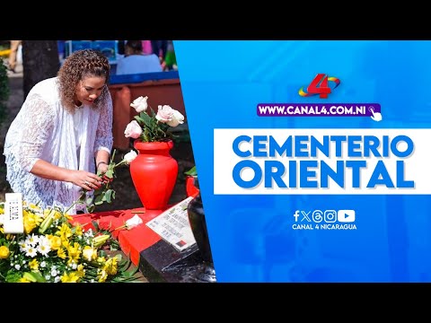Alcaldesa de Managua rinde homenaje a los héroes y mártires que descansan en el Cementerio Oriental