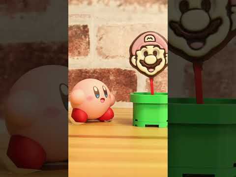 「Kirby eating Mario chocolate」マリオチョコを食べるカービィ#shorts