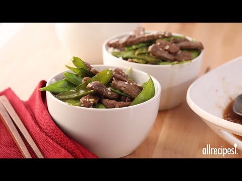 Stir Fry Recipes - How to Make Asian Beef and Snow Peas