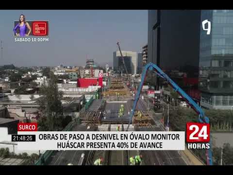 Obra de viaducto del Óvalo Monitor se encuentra al 40%
