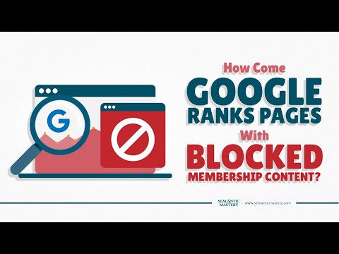 How Come Google Ranks Pages With Blocked To Membership Content?