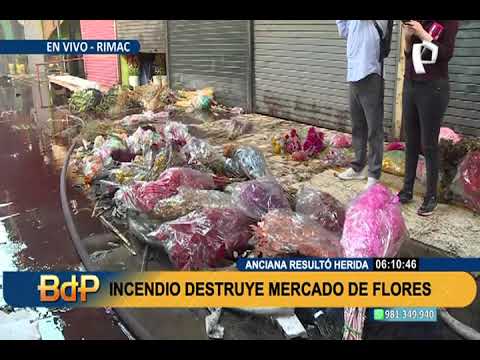 Tragedia en el Rímac: incendio destruye locales del mercado de Flores Santa Rosa (2/3)