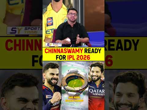 CHINNASWAMY READY FOR IPL 2026 #rcb #viratkohli #ipl2026 #chinnaswamystadium