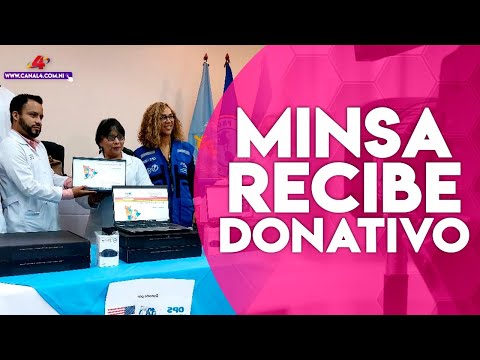 MINSA recibe importante donativo de equipos electrónicos